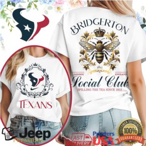 Houston Texans Bridgerton Social Club Shirt Spilling The Tea Since 1813 Tee
