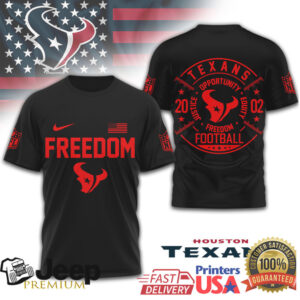 Houston Texans Freedom Football Justice Equity Opportunity T Shirt