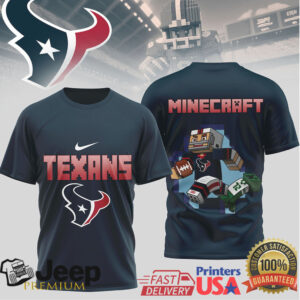 Houston Texans Minecraft Gridiron Gamer T Shirt