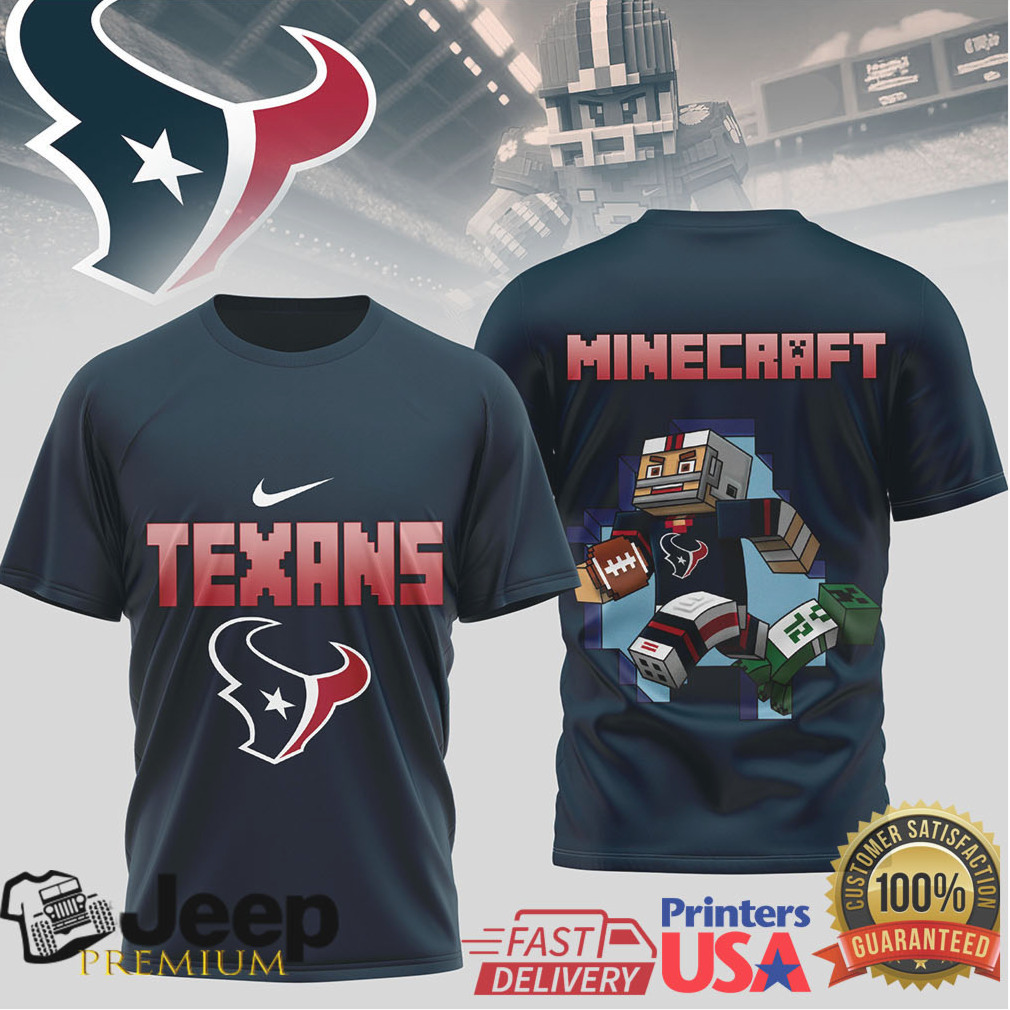 Houston Texans Minecraft Gridiron Gamer T Shirt Houston Texans Minecraft Gridiron Gamer T Shirt