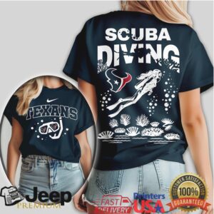 Houston Texans Scuba Diving Sports Shirt Deep Sea Fan Apparel