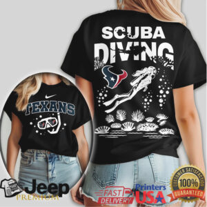 Houston Texans Scuba Diving Sports Shirt Deep Sea Fan Apparel