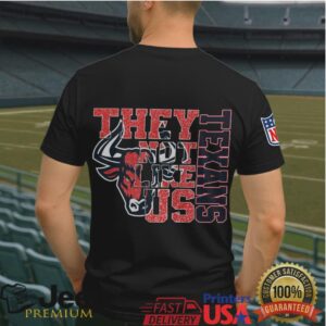 Houston Texans “They Not Like Us” Graphic Tee Red & Blue Fan Gear