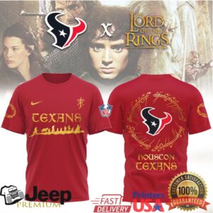 Houston Texans x Lord of the Rings Fellowship of the South Fantasy Tee