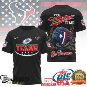 Houston Texans x Miller Lite “It's Miller Time” NFL T Shirt
