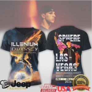 Illenium Odyssey Sphere Las Vegas 2026 Phoenix Graphic T Shirt