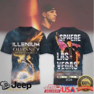 Illenium Odyssey Sphere Las Vegas 2026 Phoenix Graphic T Shirt