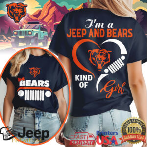 I'm A Jeep And Chicago Bears Kind Of Girl T Shirt Bears Football Fan