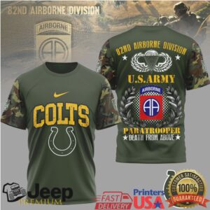 Indianapolis Colts 82nd Airborne Division U.S. Army Paratrooper T Shirt