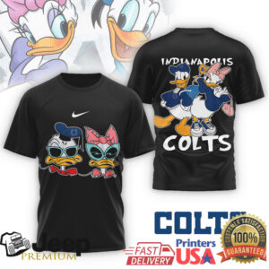 Indianapolis Colts Donald & Daisy Duck Cartoon Fans T Shirt