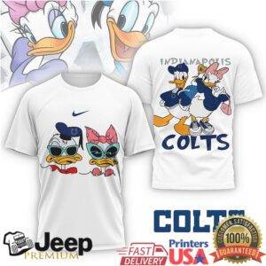 Indianapolis Colts Donald & Daisy Duck Cartoon Fans T Shirt