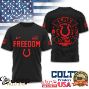 Indianapolis Colts Freedom Football Justice Equity Opportunity T Shirt