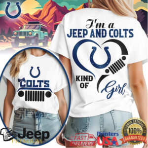 Indianapolis Colts Jeep Girl Shirt Colts Fan Off Roading Tee