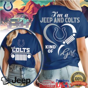 Indianapolis Colts Jeep Girl Shirt Colts Fan Off Roading Tee