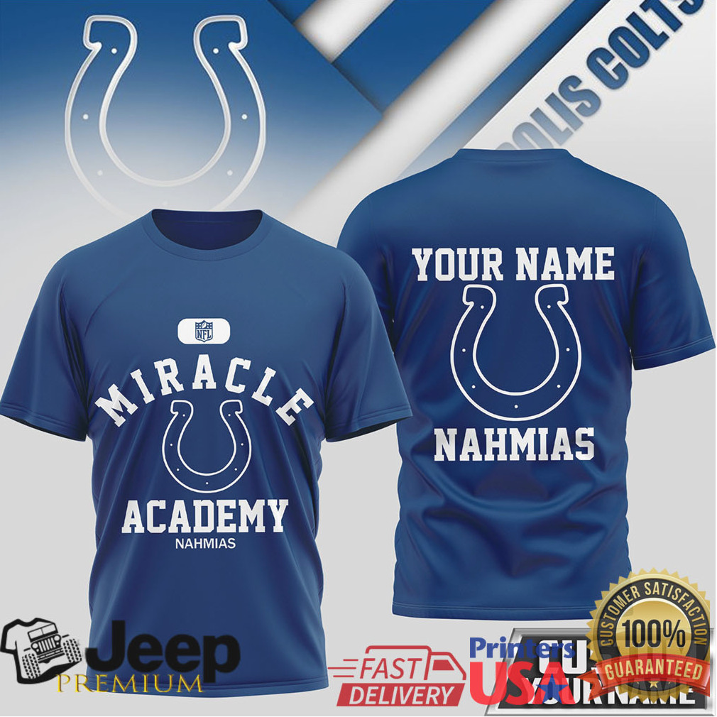 Indianapolis Colts Miracle Academy Personalized Name T Shirt Indianapolis Colts Miracle Academy Personalized Name T Shirt