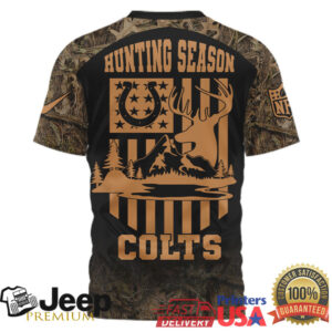 Indianapolis Colts Personalized Hunting Camo Flag 3D All Over Print Shirt