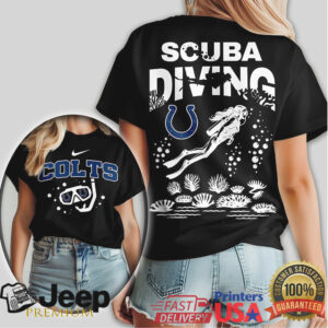 Indianapolis Colts Scuba Diving T Shirt Underwater Team Spirit