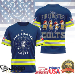 Indianapolis Colts Snoopy Firefighter Crew Reflective Jersey