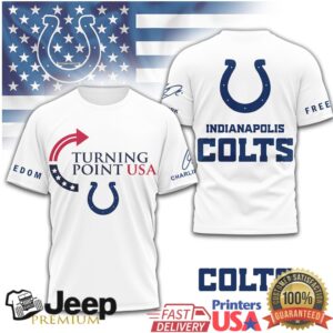 Indianapolis Colts Turning Point USA Freedom & Football Graphic Tee
