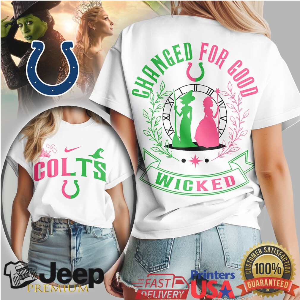 Indianapolis Colts x Wicked “Changed For Good” Broadway Crossover Tee Indianapolis Colts x Wicked “Changed For Good” Broadway Crossover Tee