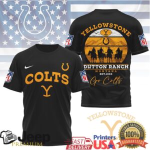 Indianapolis Colts x Yellowstone Dutton Ranch Montana Cowboy Fan Shirt