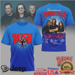 International Rush Day 2112 Commemorative Band Photos & Signatures Shirt