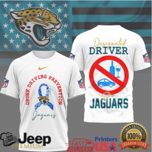 Jacksonville Jaguars Drunk Driving Prevention Awareness Tee