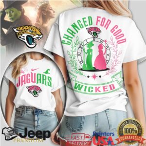 Jacksonville Jaguars Wicked “Changed For Good” Musical Crossover T Shirt