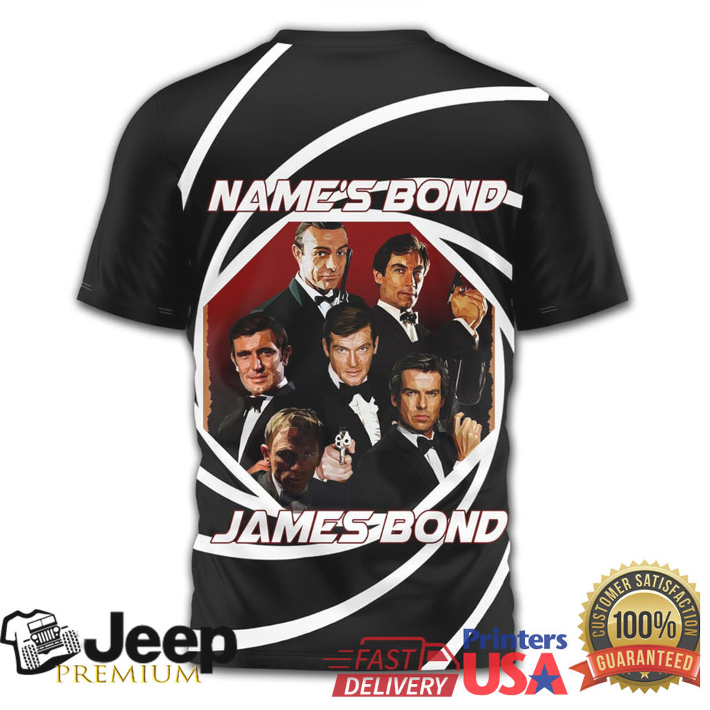 James Bond 007 Legacy Gun Barrel All Over Print T Shirt James Bond 007 Legacy Gun Barrel All Over Print T Shirt