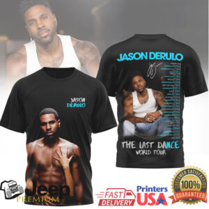Jason Derulo The Last Dance World Tour 2026 Photo Graphic Concert T Shirt