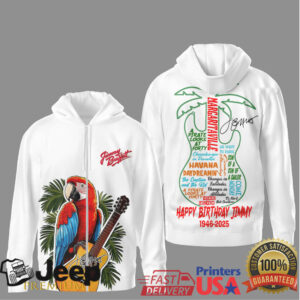 Jimmy Buffett 1946 2025 Memorial Parrot Guitar Tropical t shirt & Shirt