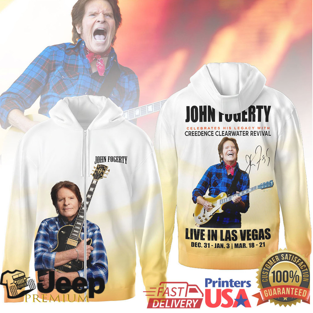 John Fogerty Live In Las Vegas 2026 Celebration Tour T Shirt & t shirt John Fogerty Live In Las Vegas 2026 Celebration Tour T Shirt & t shirt