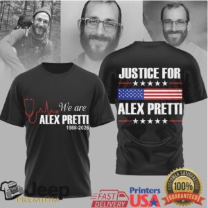 Justice For Alex Pretti Memorial Tribute T Shirt 1988 2026