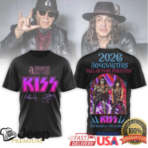 KISS Songwriters Hall of Fame 2026 Inductees The Demon & Starchild T Shirt