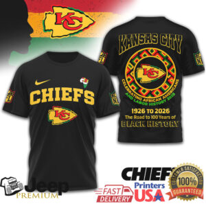Kansas City Chiefs Black History Month T Shirt Pan African Heritage Edition
