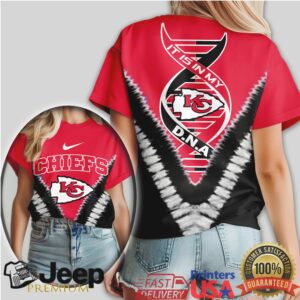 Kansas City Chiefs DNA It Is In My DNA Red Tie Dye T Shirt