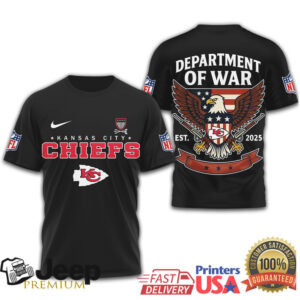Kansas City Chiefs Department of War Patriotic Eagle Fan Shirt