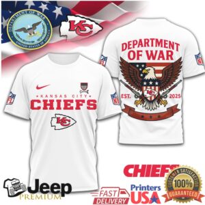 Kansas City Chiefs Department of War Patriotic Eagle Fan Shirt