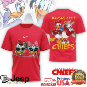 Kansas City Chiefs Disney Donald Duck & Daisy Graphic Tee