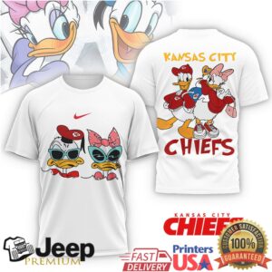 Kansas City Chiefs Disney Donald Duck & Daisy Graphic Tee