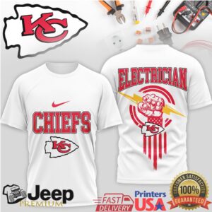 Kansas City Chiefs Electrician Pride NFL Fan Graphic T Shirt