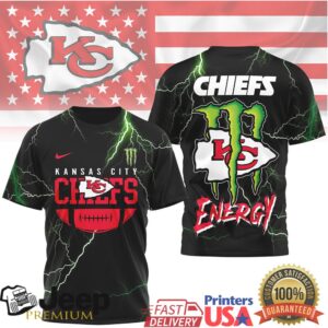 Kansas City Chiefs Energy Monster Lightning Strike T Shirt