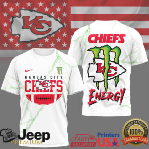Kansas City Chiefs Energy Monster Lightning Strike T Shirt