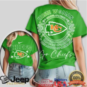 Kansas City Chiefs Irish Woman Soul of a Witch St. Paddy's Gameday Tee
