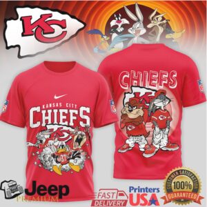 Kansas City Chiefs Looney Tunes Squad Retro NFL T Shirt