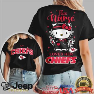 Kansas City Chiefs Nurse Shirt Hello Kitty Medical Professional Fan Tee