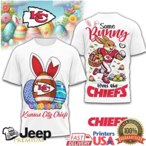 Kansas City Chiefs Some Bunny Loves The Chiefs Easter Graphic Tee