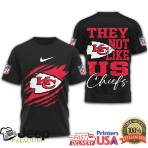 Kansas City Chiefs “They Not Like Us” Claw Rip Graphic T Shirt