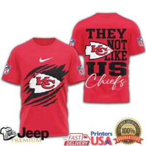 Kansas City Chiefs “They Not Like Us” Claw Rip Graphic T Shirt