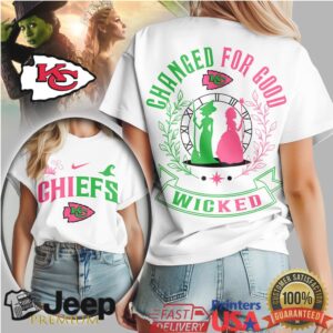Kansas City Chiefs Wicked Musical “Changed For Good” Fan T Shirt